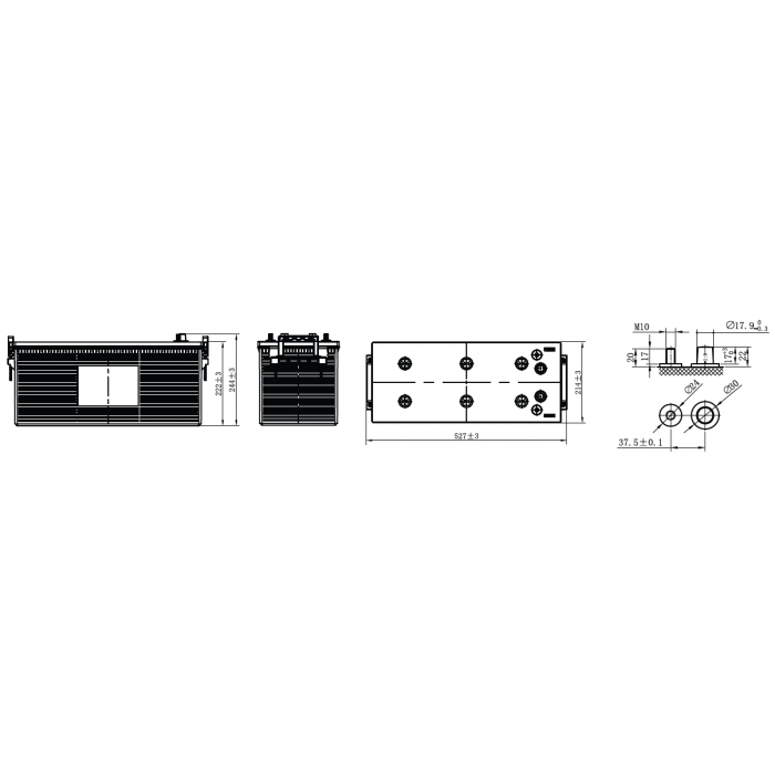Аккумулятор WBR EVX12-200C