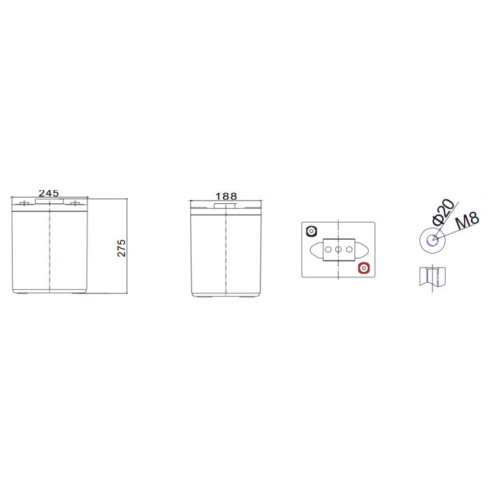 Аккумулятор WBR EVX225-6G