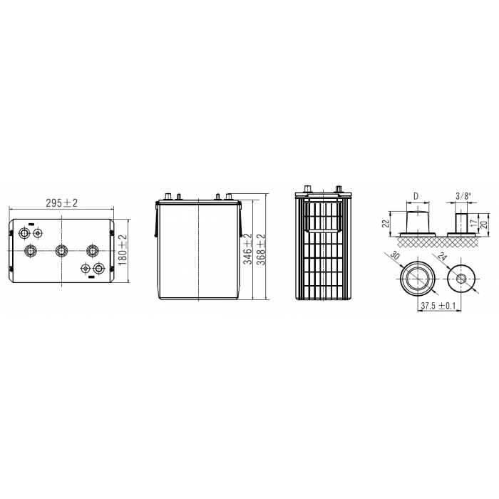 Аккумулятор WBR EVX6-350C