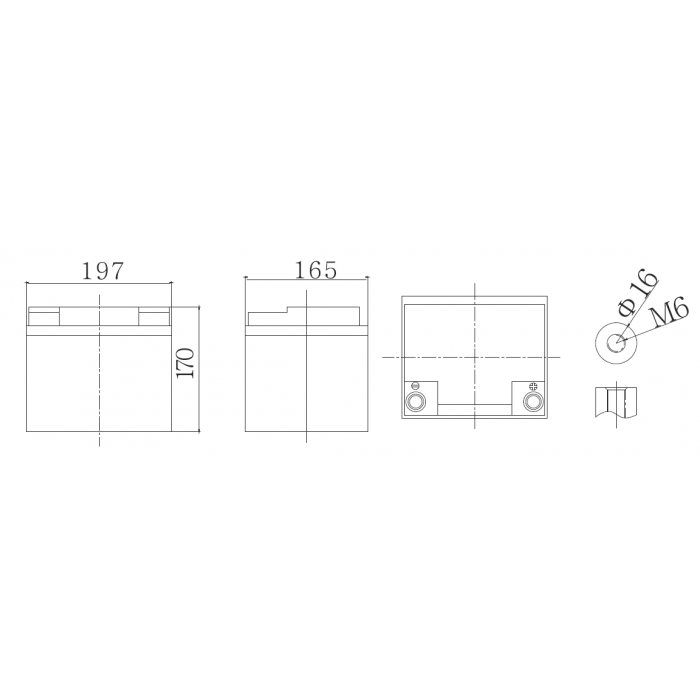 Аккумулятор WBR GPC12-45K