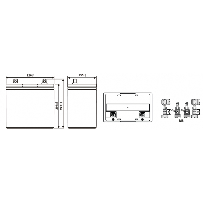 Аккумулятор WBR HRL12220W