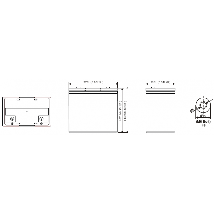 Аккумулятор WBR HRL12235W