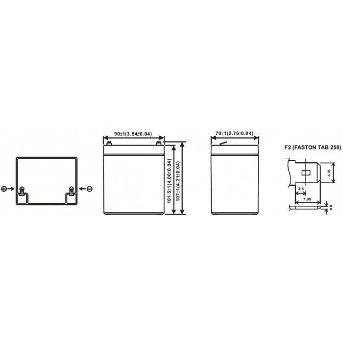 Аккумулятор WBR HRL1225W F2