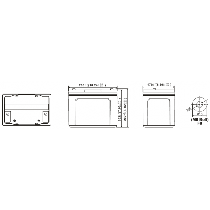 Аккумулятор WBR HRL12280W