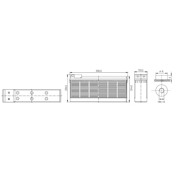 Аккумулятор WBR TPL121000A