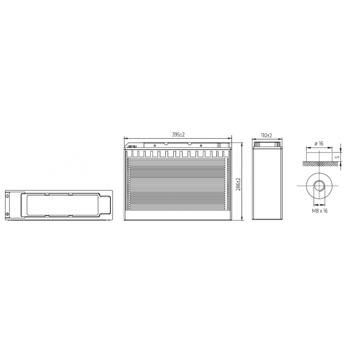 Аккумулятор WBR TPL121000B