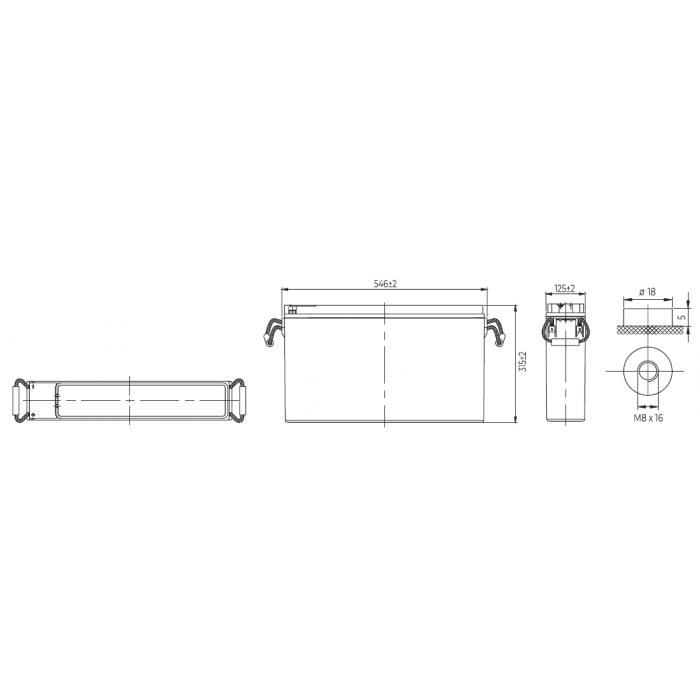 Аккумулятор WBR TPL121500A