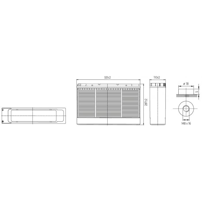 Аккумулятор WBR TPL121500