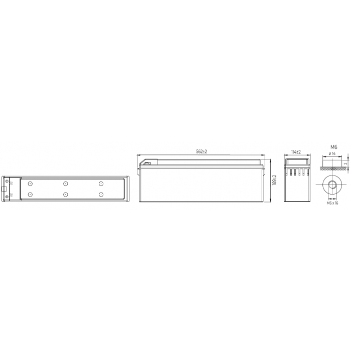 Аккумулятор WBR TPL12750