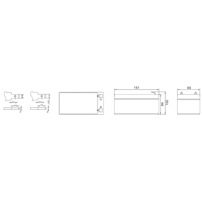 Аккумулятор WBR UPS123607