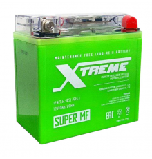 Аккумулятор Мото XTreme iGEL 12N7,5L-BS 7,5Ач 165A обр. пол. 138x66x102