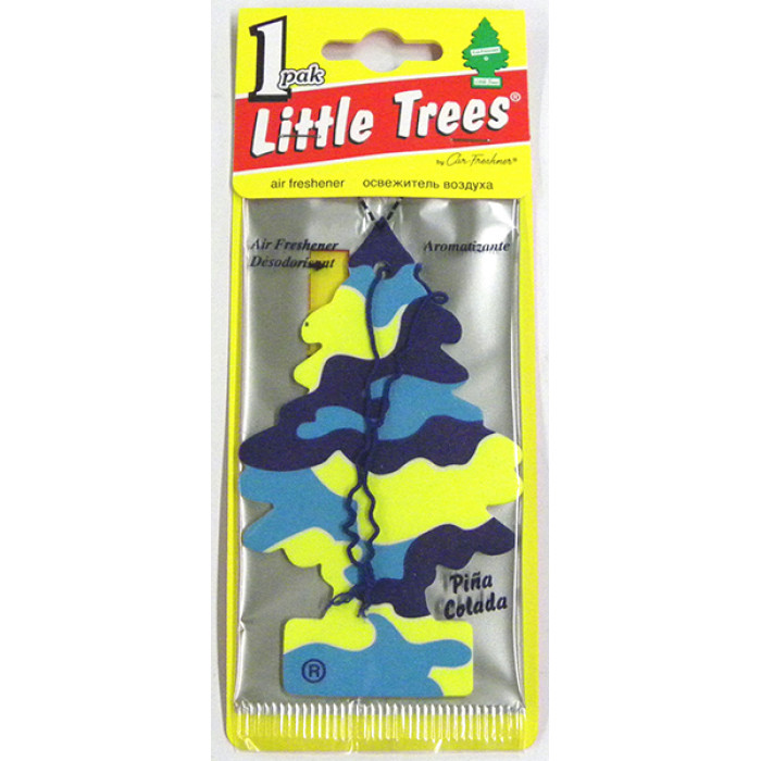 Ароматизатор Елочка Пина колада пропитанный пластинка пина колада Car-Freshner U1P-10967-RUSS