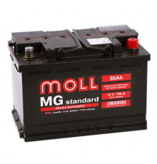 Аккумулятор Moll MG Standard 80R 750A 276x175x190