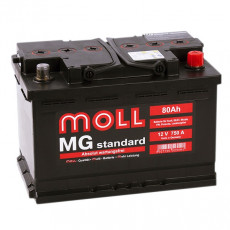 Аккумулятор Moll MG Standard 80R 750A 276x175x190