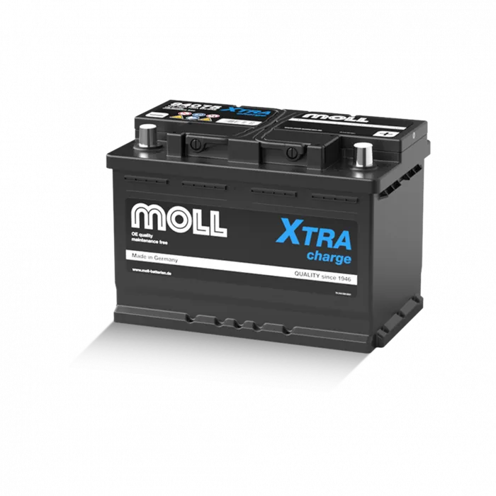 Аккумулятор Moll X-TRA charge 75 Ач 720A обр. пол. (276x175x190) 84075