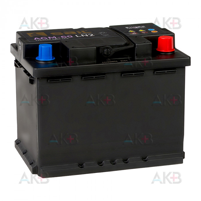 Аккумулятор SAIL AGM 60 Ач 680A обр. пол. (242x175x190) Start Stop