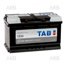 Аккумулятор TAB OEM 92 Ah 760A (315x175x190) OEM92T 59249 SMF VW