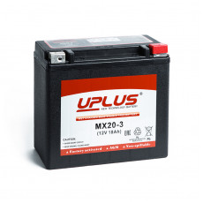 Аккумулятор Uplus MX20-3 12V 18Ah 310А обр. пол. (176x87x154) Power Sport