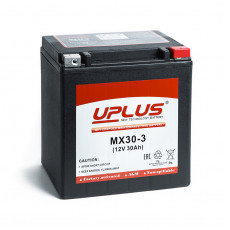 Аккумулятор Uplus MX30-3 12V 30Ah 440А обр. пол. (166x131x175) Power Sport