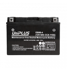 Аккумулятор Uplus EB9B-4 12V 8Ah 115А прям.пол. (150x70x105) Super Start AGM YT9B-4