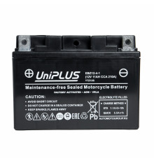 Аккумулятор Uplus EBZ12-4-1 12V 11Ah 210А прям.пол. (150x88x110) Super Start AGM