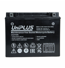 Аккумулятор Uplus EB24-3 12V 21Ah 330А обр.пол. (205x87x162) Super Start AGM