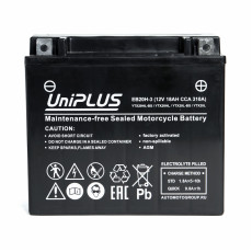 Аккумулятор Uplus EB20H-3 12V 18Ah 310А обр.пол. (175x87x155) Super Start AGM YTX20L-BS