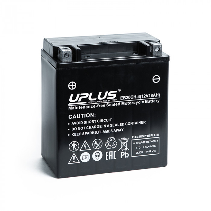 Аккумулятор Uplus EB20CH-4 12V 18Ah 270А прям.пол. (150x87x161) Super Start AGM