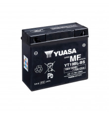 Аккумулятор Yuasa YT19BL-BS - 17.7 Ач 170А (185x81x170) обр. пол. AGM сухоз.