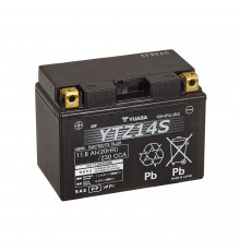 Аккумулятор Yuasa YTZ14S - 11,8 Ач 230А (150x87x110) прям. пол. AGM