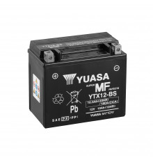 Аккумулятор Yuasa YTX12-BS - 10 Ач 180А (151x88x131) прям. пол. AGM сухозаряж.