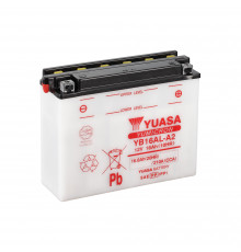 Аккумулятор Yuasa YB16AL-A2 - 16 Ач 200A (207x72x164) обр. пол. Heavy Duty сухозаряж.