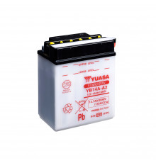 Аккумулятор Yuasa YB14A-A2 - 14.7 Ач 175A (134x89x176) прям. пол. Heavy Duty сухозаряж.