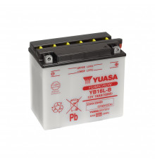 Аккумулятор Yuasa YB16L-B - 19 Ач 215A (175x100x154) обр. пол. Heavy Duty сухозаряж.