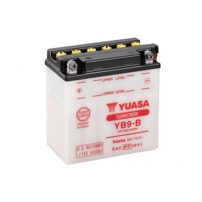 Аккумулятор Yuasa YB9-B - 9 Ач 115A (135X75X139) прям. пол. Heavy Duty сухозаряж.