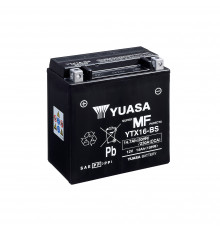 Аккумулятор Yuasa YTX16-BS - 14 Ач 230А (150x87x161) прям. пол. AGM сухозаряж