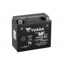 Аккумулятор Yuasa YTX20-BS - 18 Ач 270А (175x87x155) прям. пол. AGM сухозаряж.