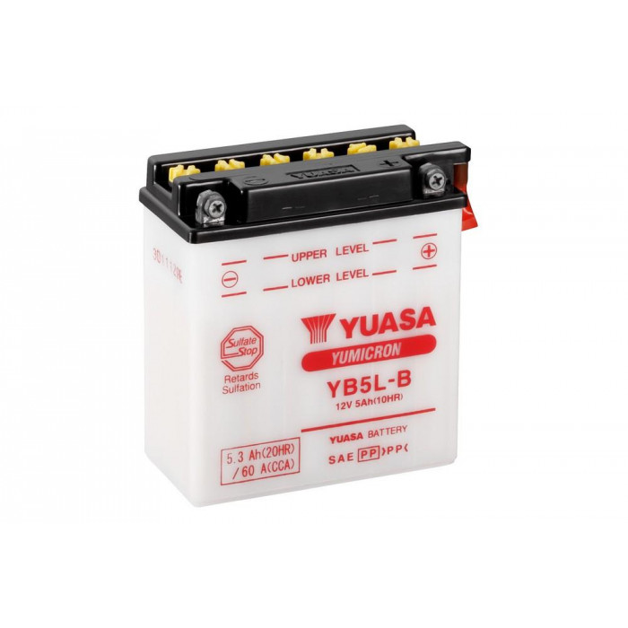 Аккумулятор Yuasa YB5L-B - 5 Ач 60A (121x61x131) обр. пол. Heavy Duty сухозаряж.