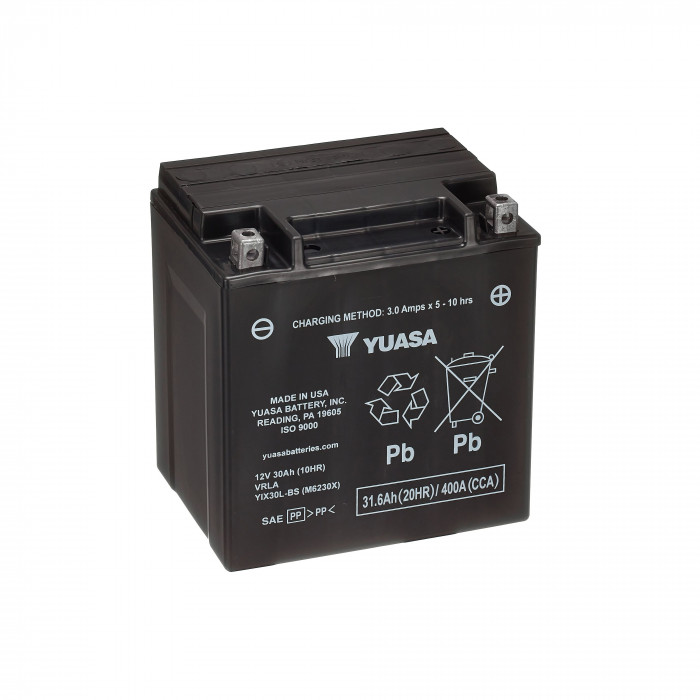 Аккумулятор Yuasa YIX30L-BS-PW 31 Ач 400 (166х126х192) обр. пол. AGM сухозаряж.