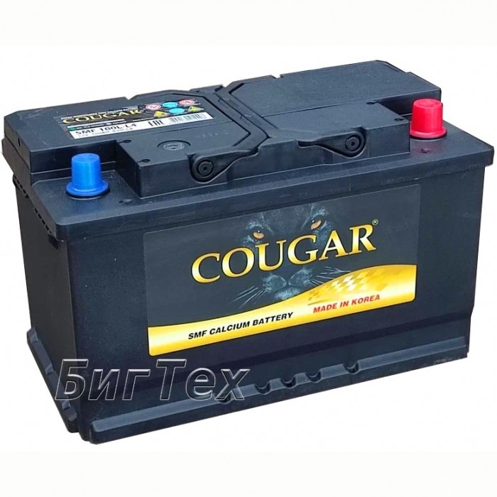 Аккумулятор автомобильный COUGAR SMF 100L L4 100Ah 800А обр. пол. 315x175x190
