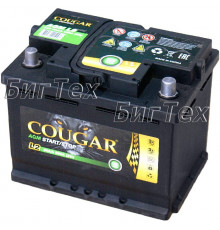 Аккумулятор автомобильный Cougar AGM Start-Stop 60 Ач 680А обр. пол. 242x175x190