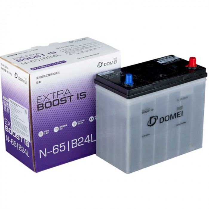Аккумулятор DOMEI Extra BOOST IS N-65/B24L 55Ач 500А 236x128x225  обр. пол. EFB START/STOP