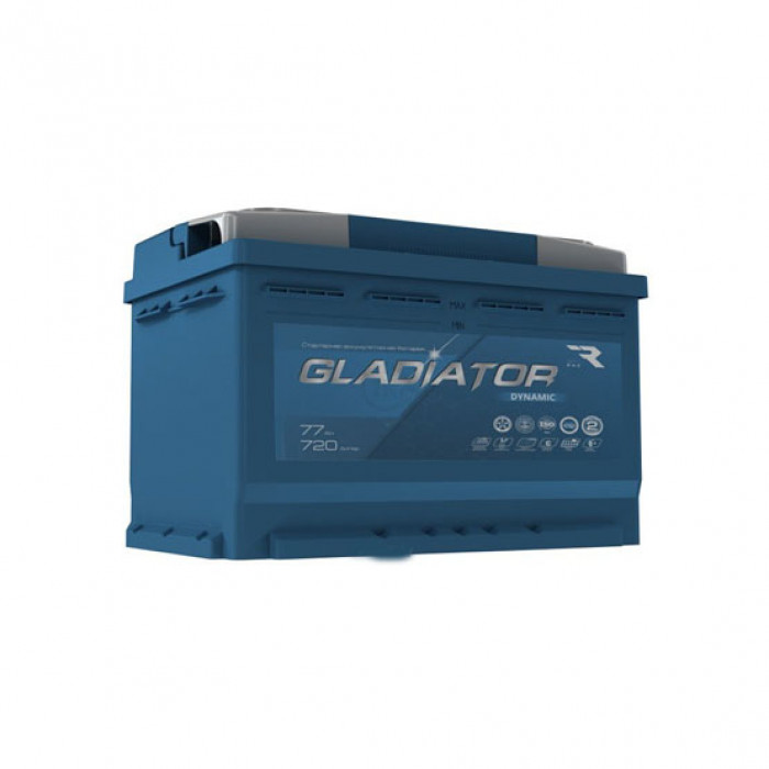 Аккумулятор Gladiator Dynamic 77R обр. пол. 720A 278х175х190