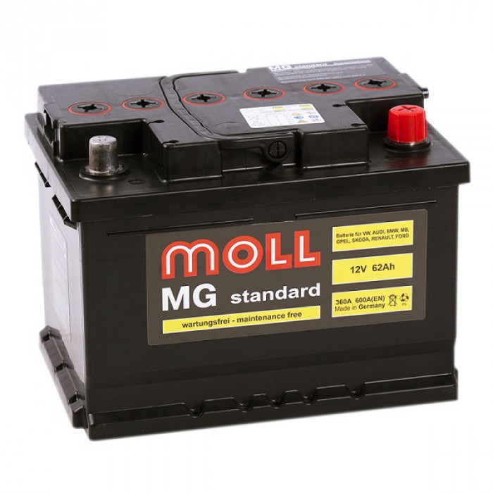 Аккумулятор Moll MG Standard 62 SR 600A 242x175x175