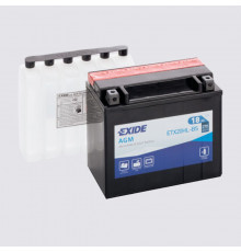 Аккумулятор Мото EXIDE AGM ETX20HL-BS 18Ач обр. пол. 270А 175x87x155 (YTX20L-BS, YTX20HL-BS, YB16L-B, YB18L-A)