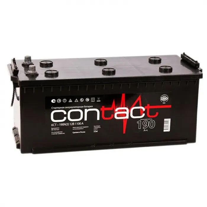 Аккумулятор Contact 6ст-190 евро обр. пол. 1100A 513x220x200