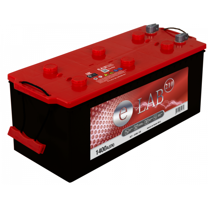Аккумулятор E-LAB 210 рус прям. пол. 1400A 513х220х200