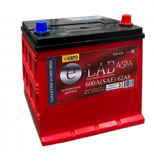 Аккумулятор E-LAB Asia D23 62R обр. пол. 600A 230x173x220