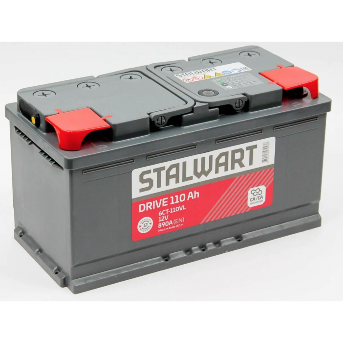 Аккумулятор STALWART Drive 110 Ач прям. пол. 890А 353x175x190