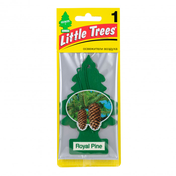 Ароматизатор подвесной бумажный Елочка, Королевская сосна Car-Freshner u1p10101russ